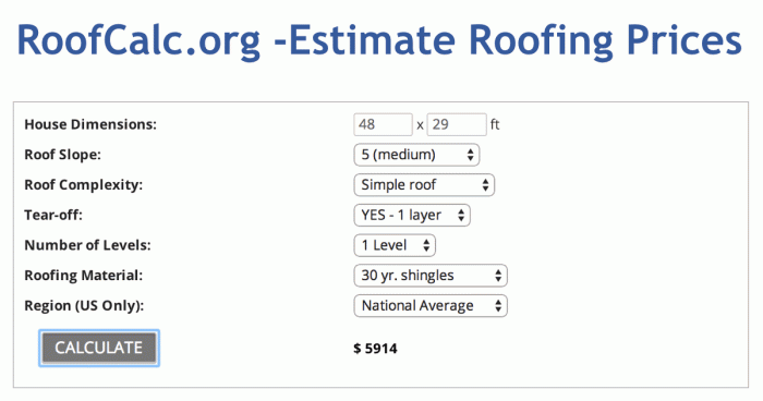 Roofing Calculator - Estimate Roof Replacement Cost - Get Free Quotes